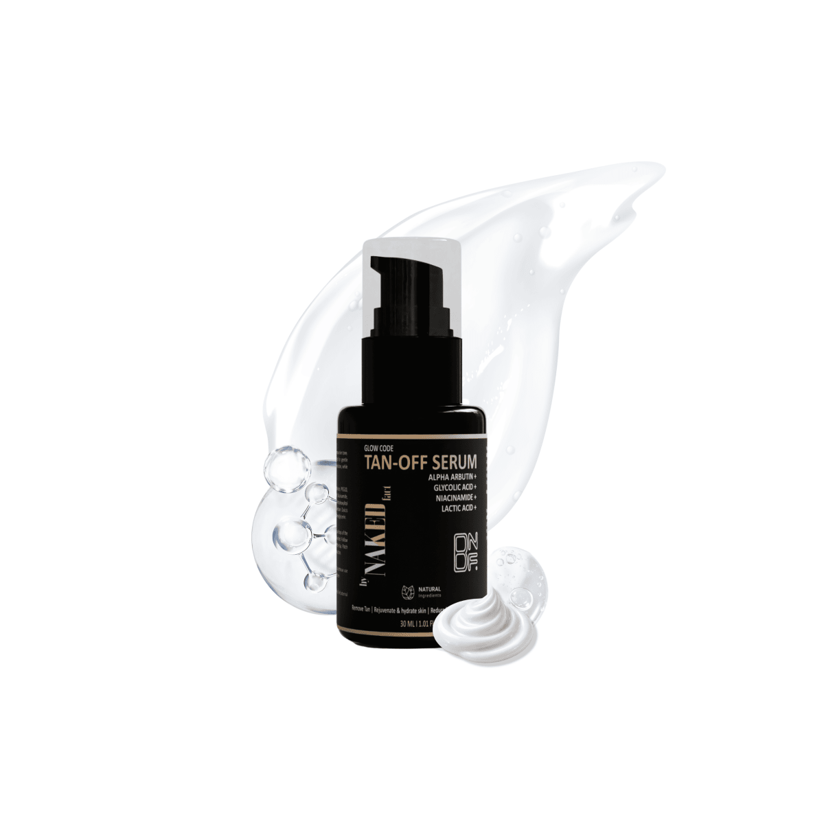 Glow Code Tan-Off Serum- Uneven Skin Tone, Reduce Black Spots & Brighten Skin