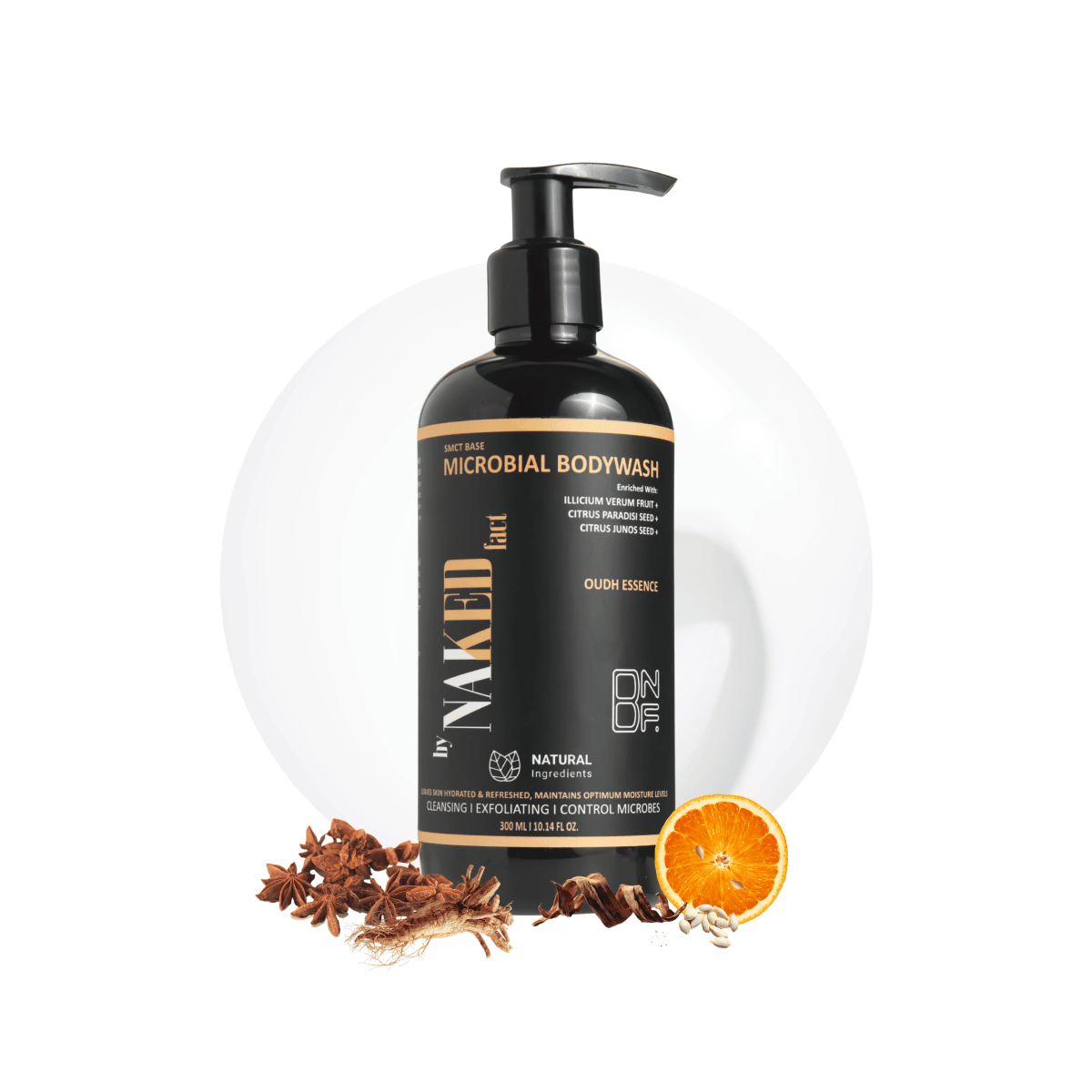 SMCT Base OUD Bodywash - Removes Tan, Fights Body Acne, Strawberry Skin