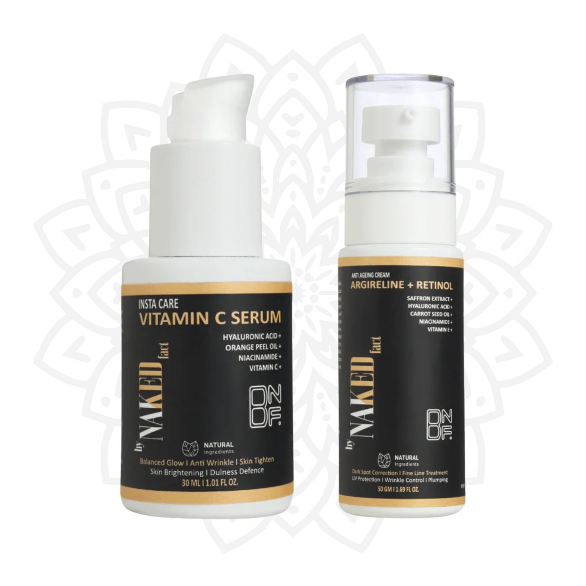 Vitamin C Serum and Anti Ageing Cream Combo for Bright Youthful Skin