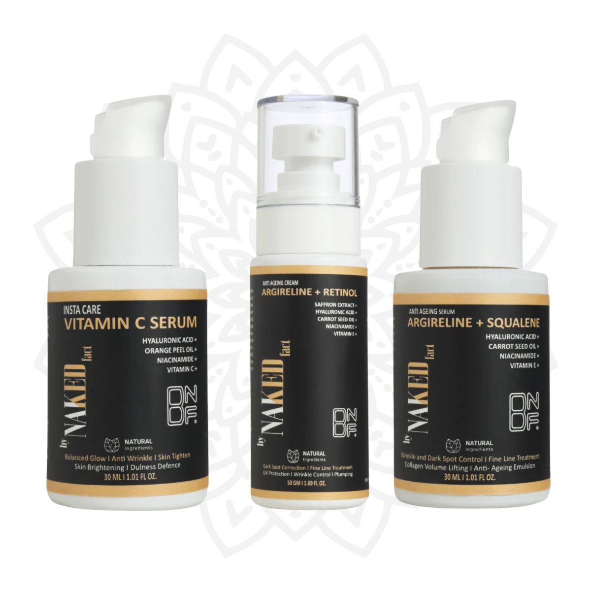 Advanced Anti Ageing Skincare Trio for Bright Firm Youthful Skin