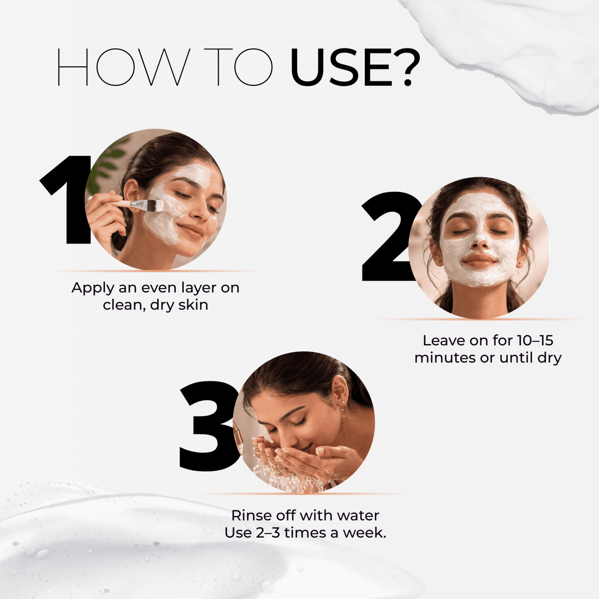Glow code tan-off mask