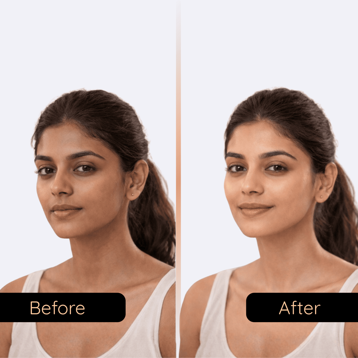 Glow code tan-off mask