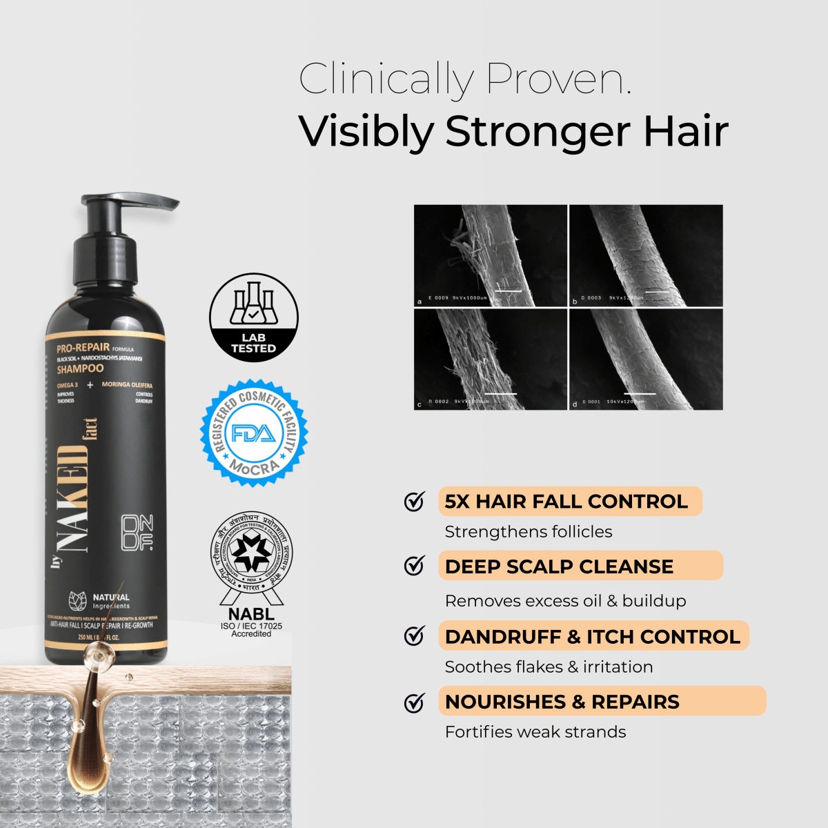 Black Soil Shampoo - Control Dandruff & Hair Repair