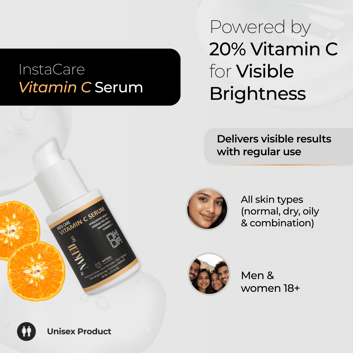 20% Vitamin C Serum for Bright & Even Skin Tone