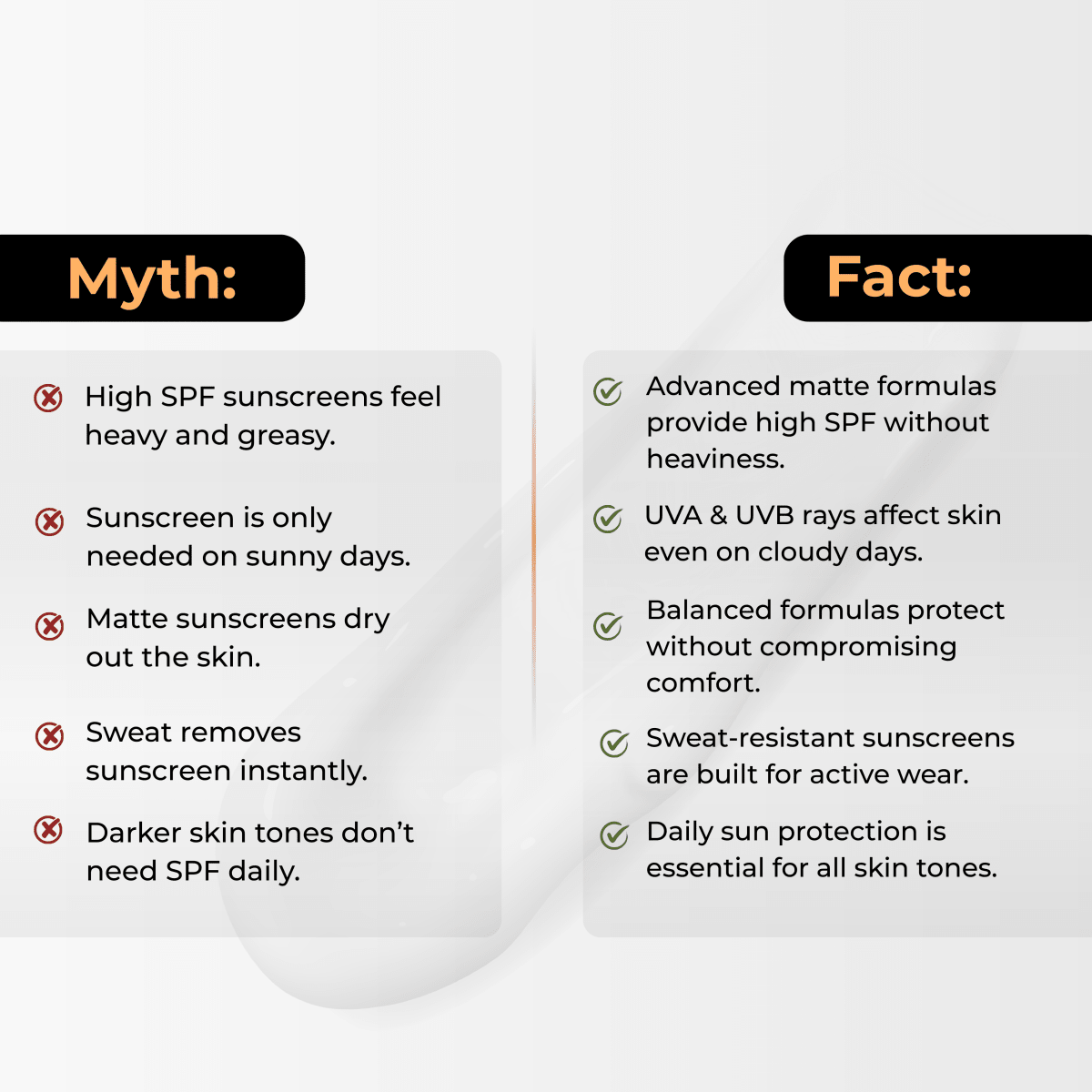 Sports Edition SPF 50+ Matte Sunscreen- For Broad Spectrum UVA/UVB & Anti White Cast