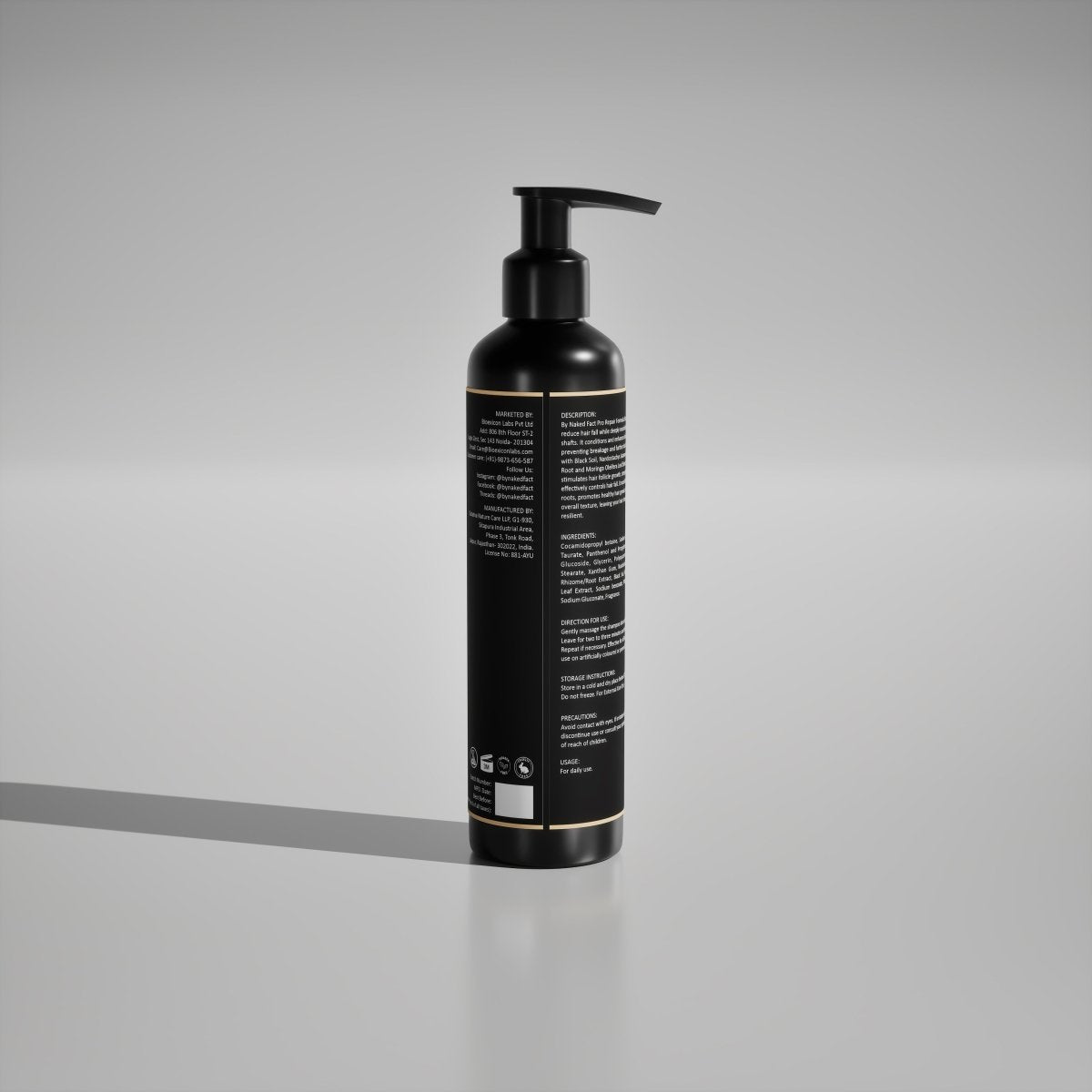 by NAKED fact blacksoil shampoo