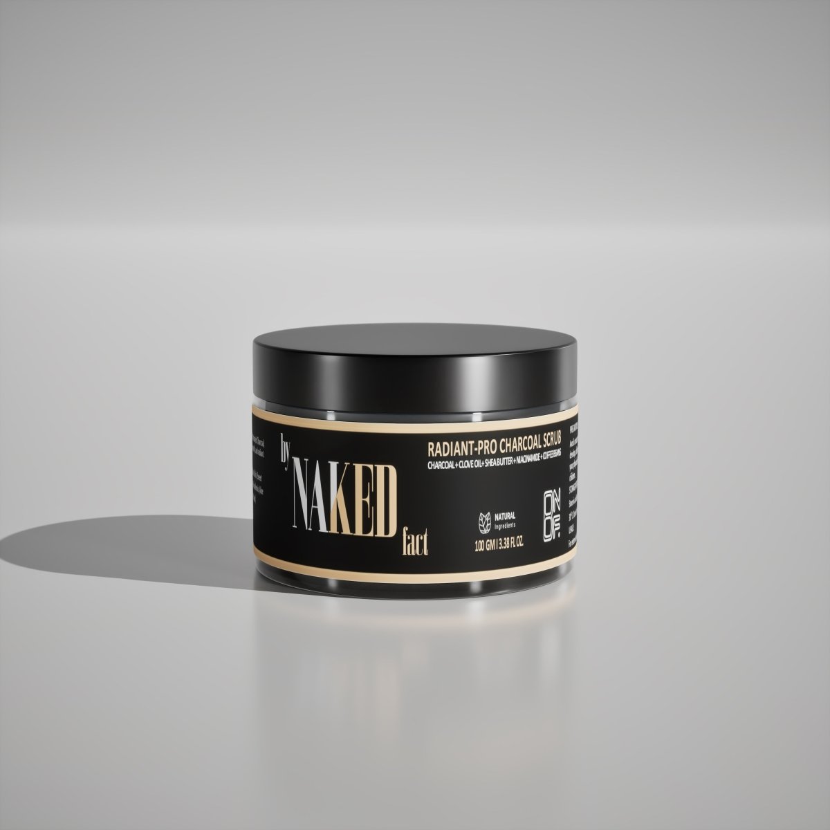 by NAKED fact Charcoal body scrub