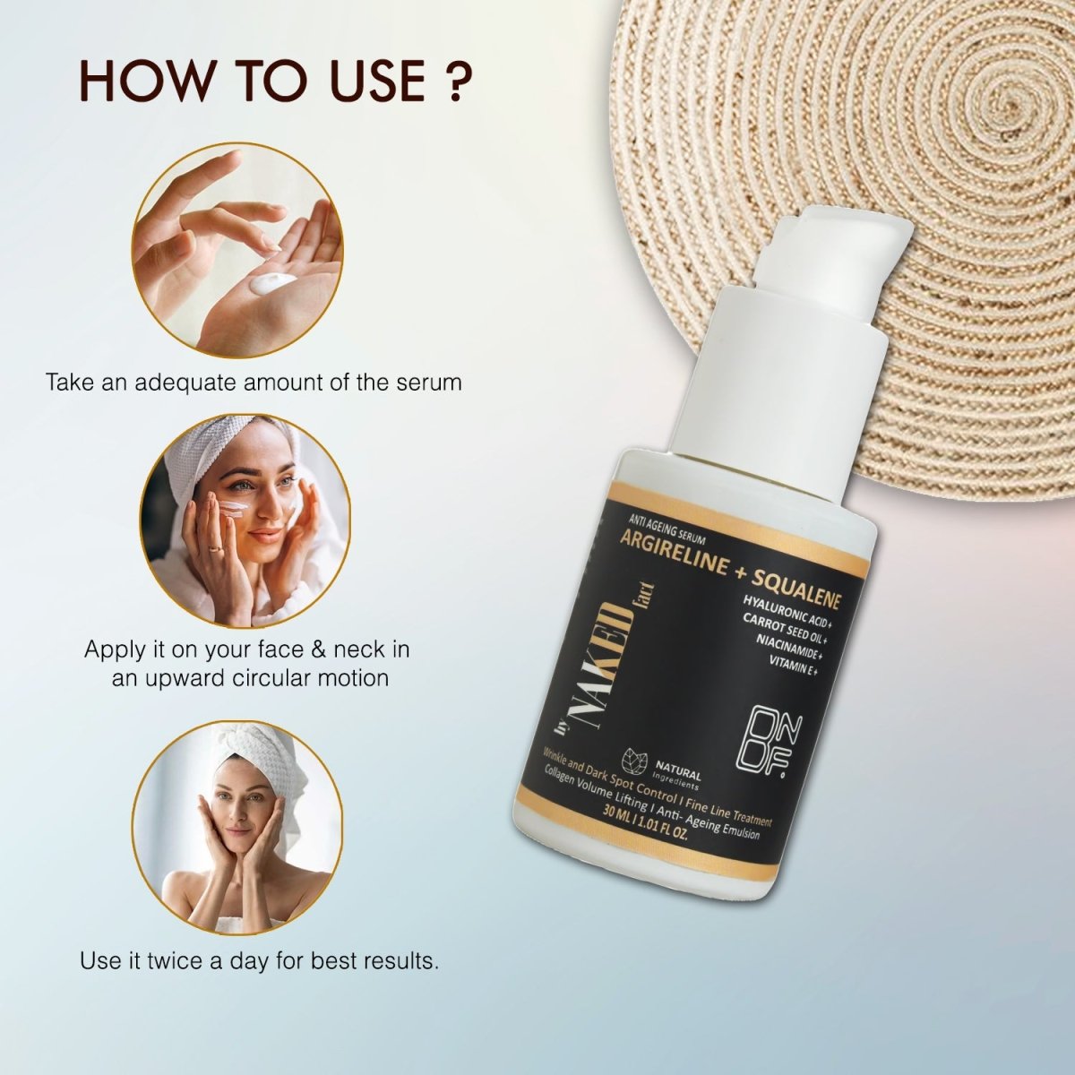 Argireline + Squalene Anti Ageing Serum