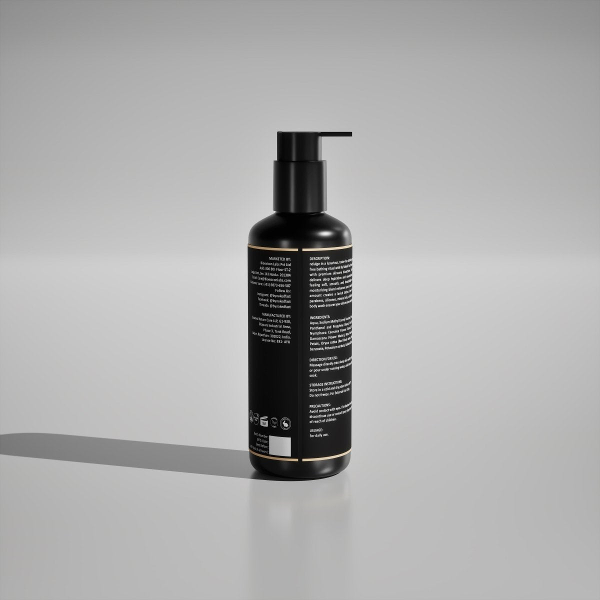 by NAKED fact Rose Bodywash