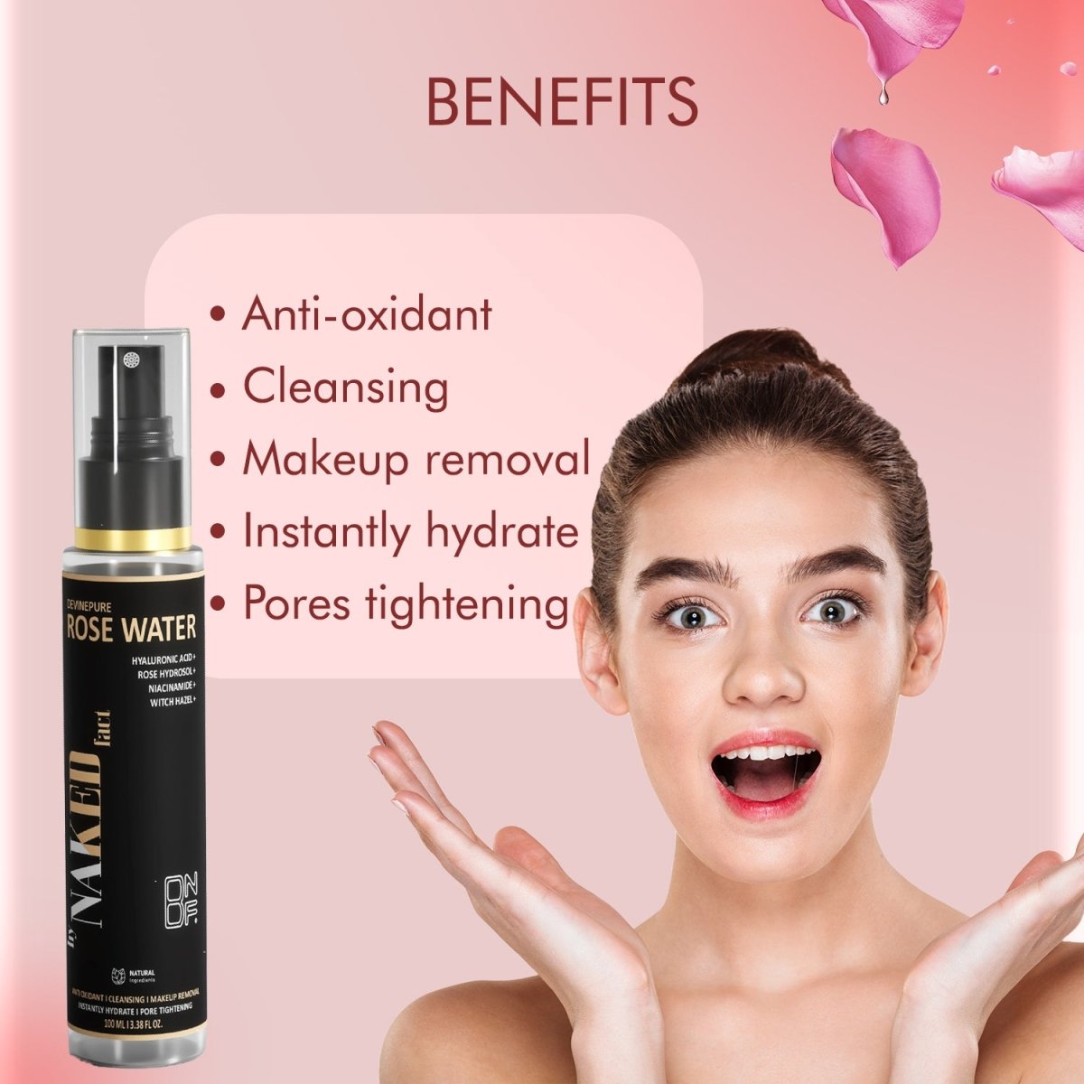 DivinePure 100% Pure Rose Water