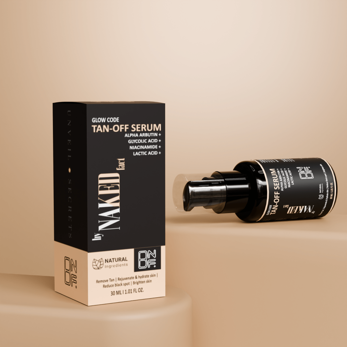 Glow code tan-off serum