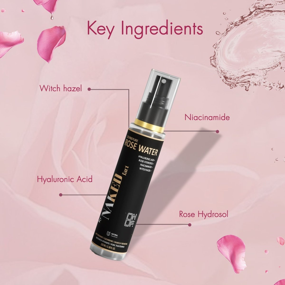 DivinePure 100% Pure Rose Water